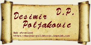 Desimir Poljaković vizit kartica